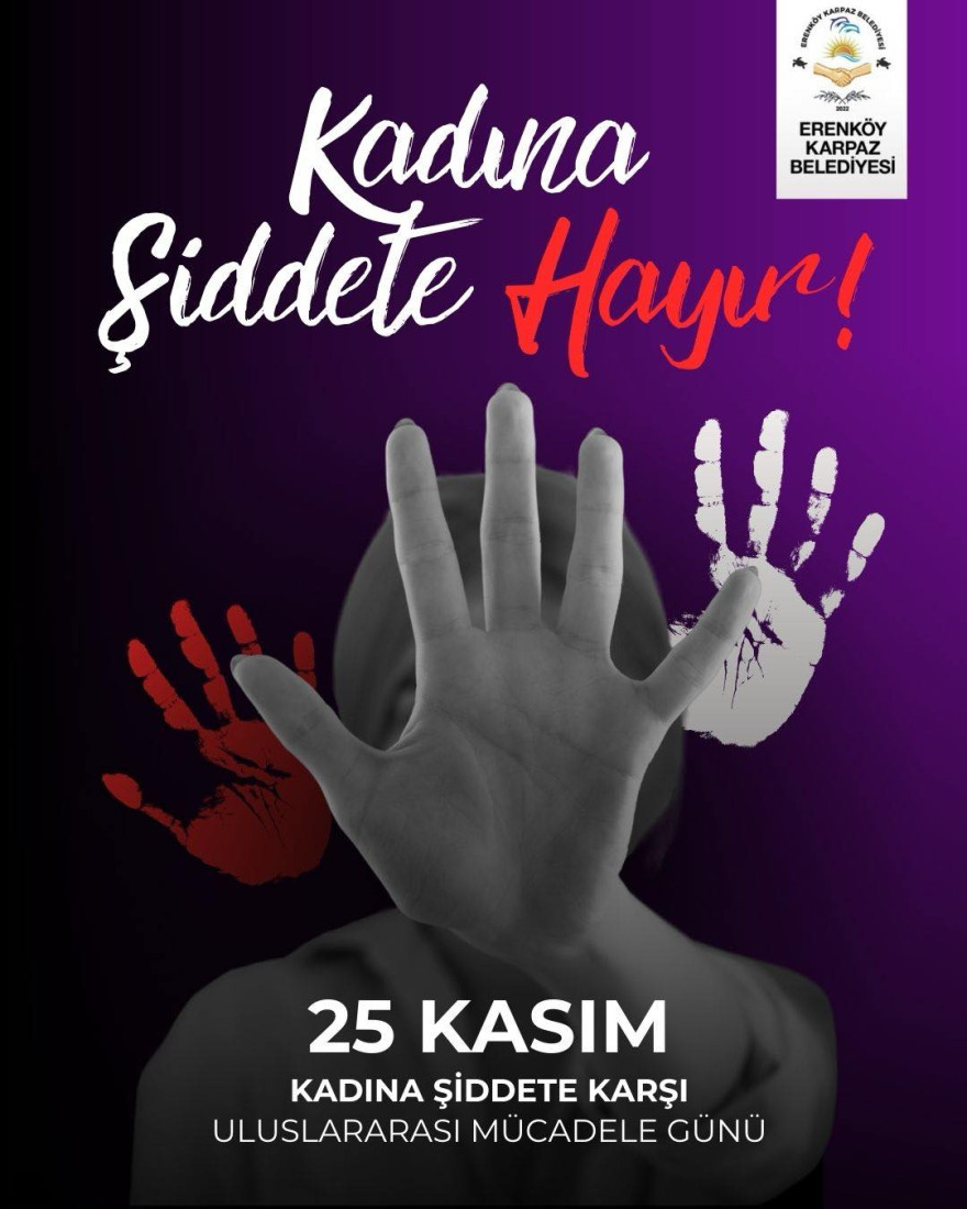 Kadına şiddete hayır!