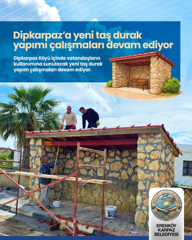 Dipkarpaz'da taş duraklar