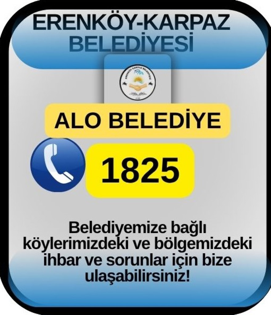 Alo Belediye İhber Hattı