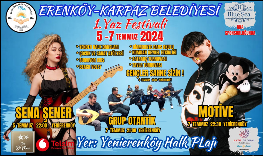 Erenköy-Karpaz Belediyesi 1.Yaz Festivali (5- 7 Temmuz 2024)