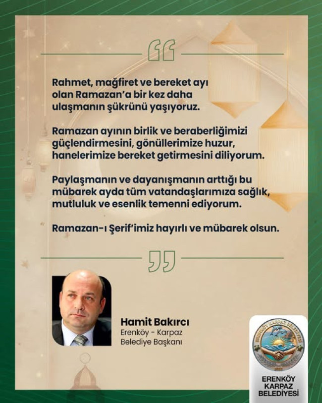 Ramazan-ı Şerif'imiz Hayırlı ve M&uuml;barek Olsun