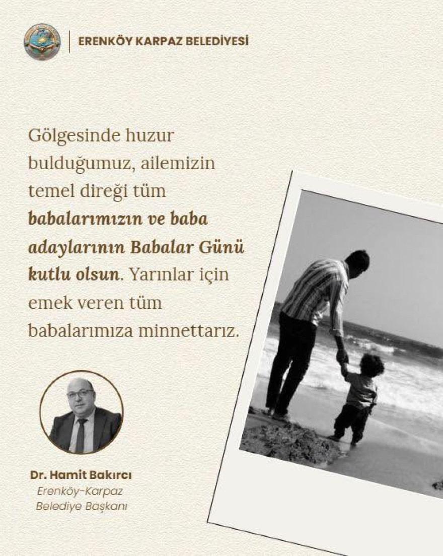 T&uuml;m Babalarımızın Babalar G&uuml;n&uuml;'n&uuml; kutlarız