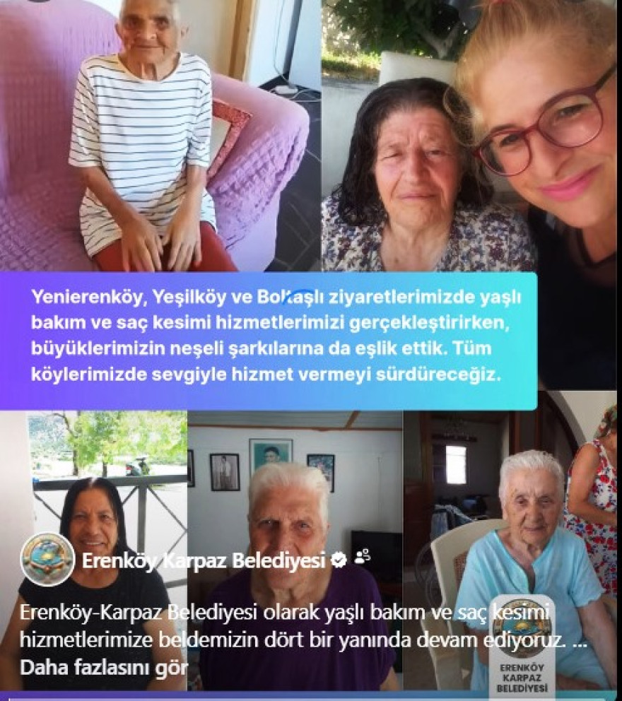 Yaşlı bakım ve sa&ccedil; kesimi hizmetlerimiz