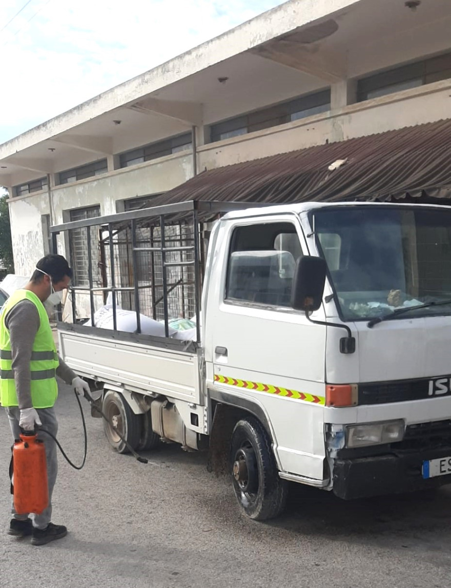 ERENK&Ouml;Y-KARPAZ BELEDİYESİ, ŞAP HASTALIĞINA  KARŞI &Ouml;NLEYİCİ TEDBİRLERİ HAYATA GE&Ccedil;İRDİ