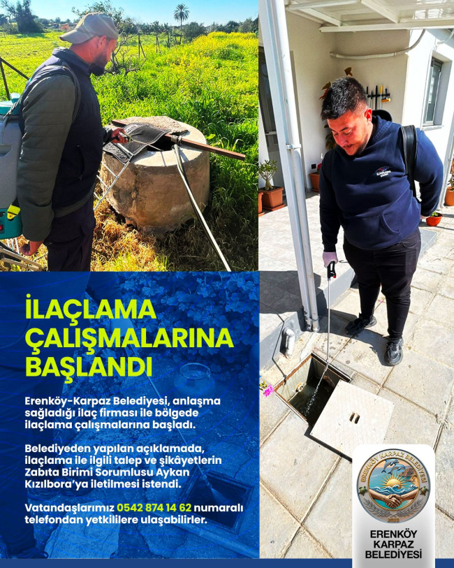 B&ouml;lgemizde hane bazında haşere ila&ccedil;lamaları s&uuml;r&uuml;yor