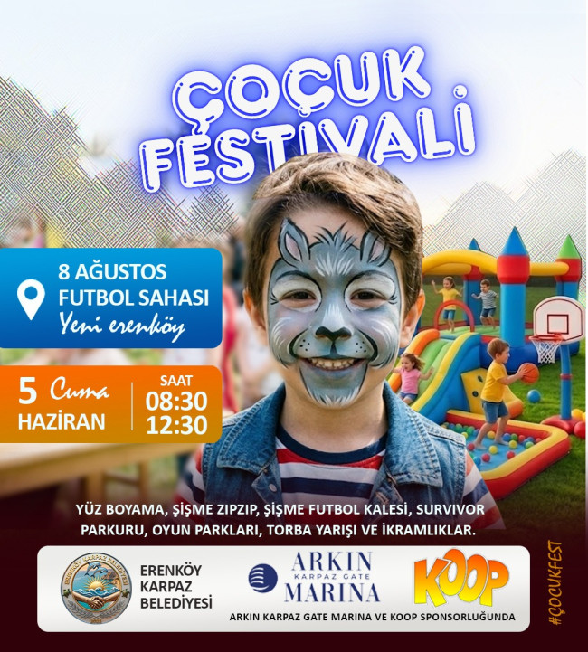 D&uuml;nya &Ccedil;ocuk G&uuml;n&uuml; Şenliği 5 Haziran