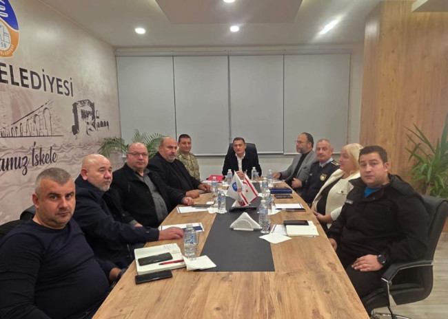 BAŞKAN HAMİT BAKIRCI İSKELE İL&Ccedil;E EMNİYET KURULU TOPLANTISINA KATILDI