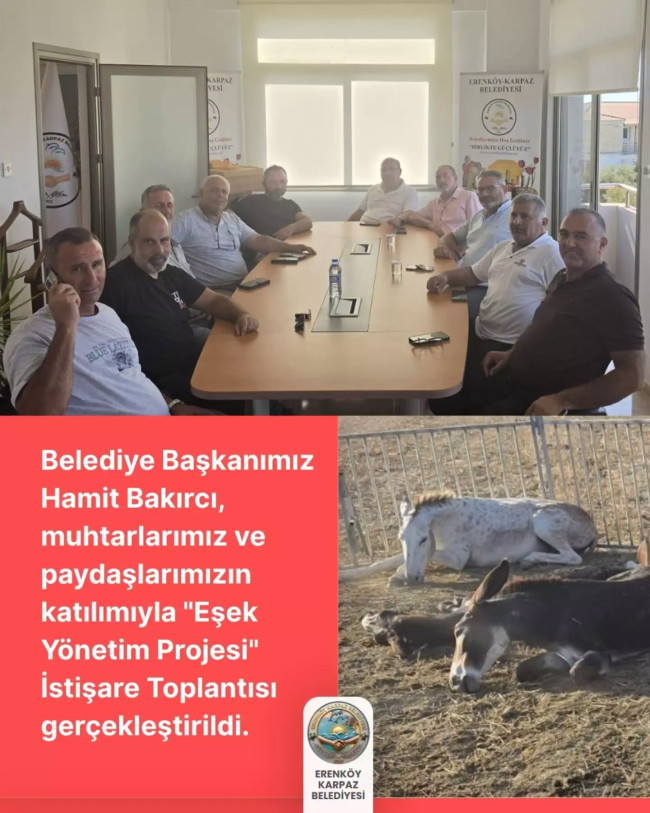 Bakırcı b&ouml;lge muhtarlarıyla "Eşek Y&ouml;netim Projesi" istişare toplantısı yaptı
